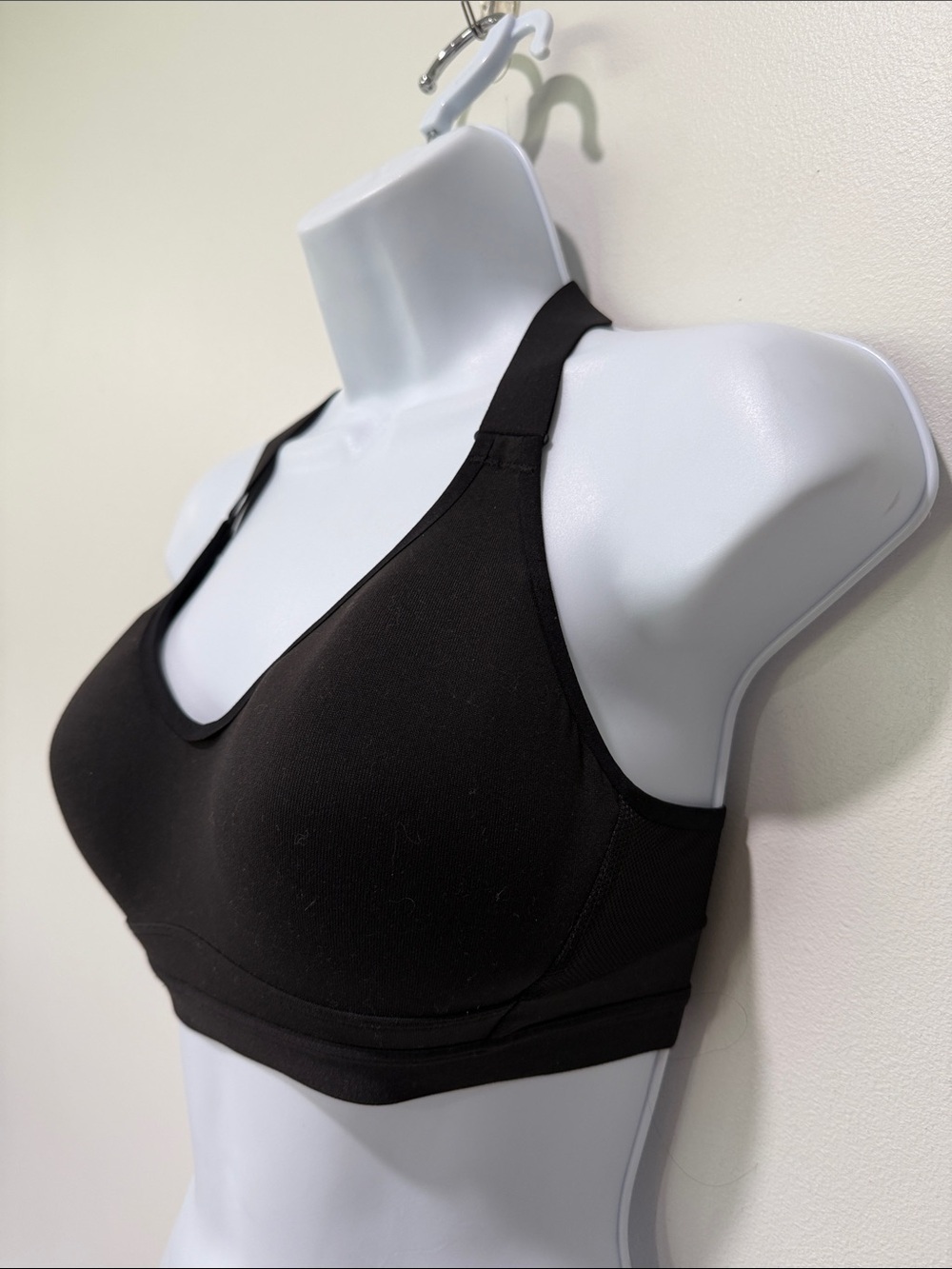 Black V-Neck Sports Bra - Picture 2 of 5